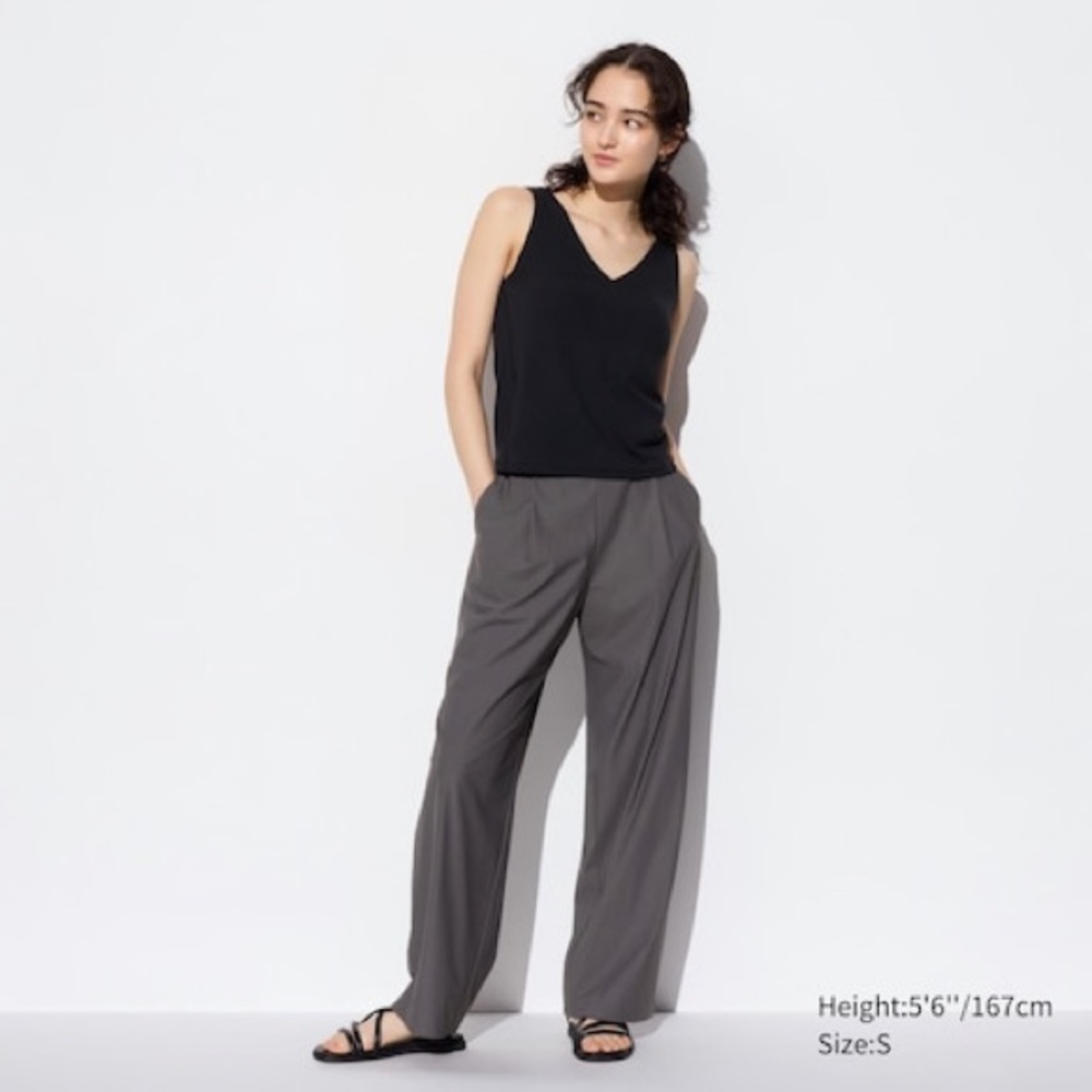 Uniqlo AIRism Extra Stretch Straight Wide Pants